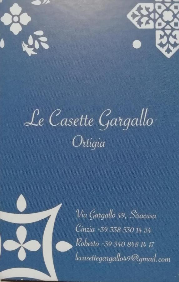 Le Casette Gargallo 1 - Ortigia 시라쿠사 외부 사진